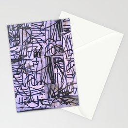 LINES ON LAVENDER Stationery Card