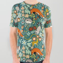 Woodland Pattern All Over Graphic Tee