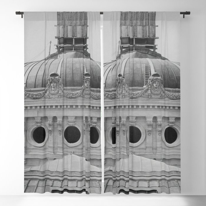 Paris Opera House Grand cupola, Opera Garnier Paris, France landscape photograph - photography - photographs by Louis Emile Durandelle Blackout Curtain