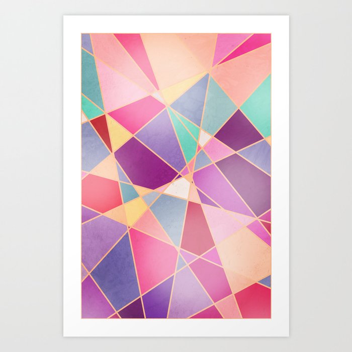 STAINED GLASS WINDOW Art Print