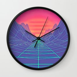 Cyber Arena 80s 5 Wall Clock