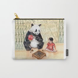 Playing Go with Panda Carry-All Pouch