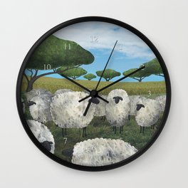 greener pasture Wall Clock