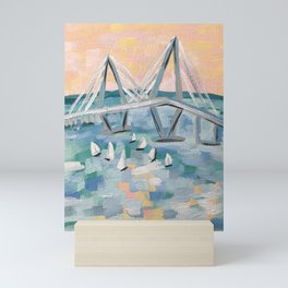 Charleston South Carolina Ravenel Bridge Mini Art Print