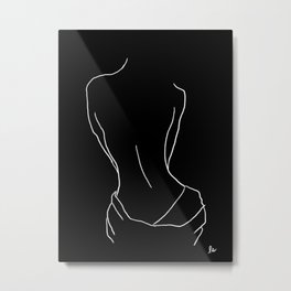 Female Curves (lounging after a bath) Metal Print