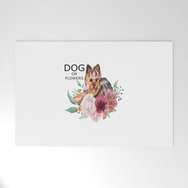 Flowers Dog Welcome Mat