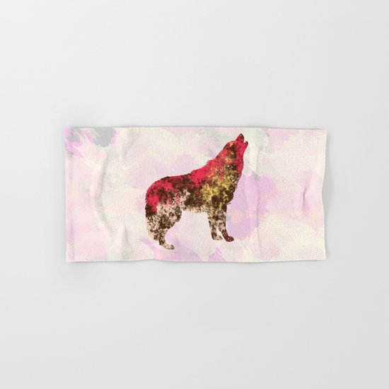 Abstract Wolf Hand & Bath Towel