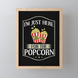 Popcorn Machine Movie Snack Maker Framed Mini Art Print
