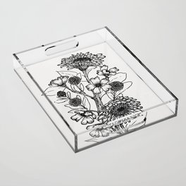 spring floral bouquet Acrylic Tray