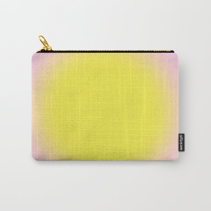 Healing With  Pink and Yellow  Aura Gradient Ombre Sombre Abstract  Carry-All Pouch