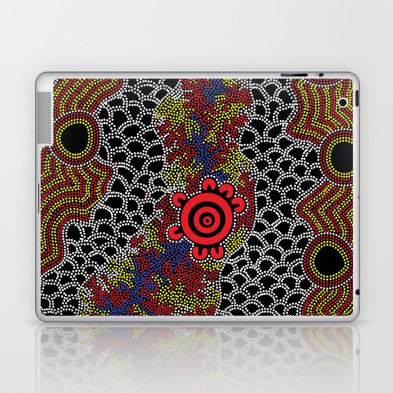 Gathering - Authentic Aboriginal Art Laptop & iPad Skin