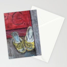 Budapest Golden Slippers Stationery Cards