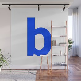 letter B (Blue & White) Wall Mural