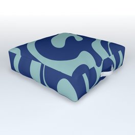 34 Abstract Liquid Swirly Shapes 220725 Valourine Digital Design  Outdoor Floor Cushion