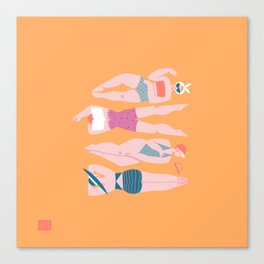 Beach Girls Canvas Print