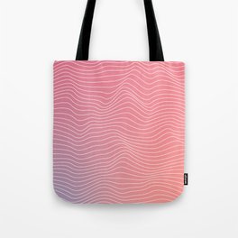 Colorful Psychedelic Lines Tote Bag