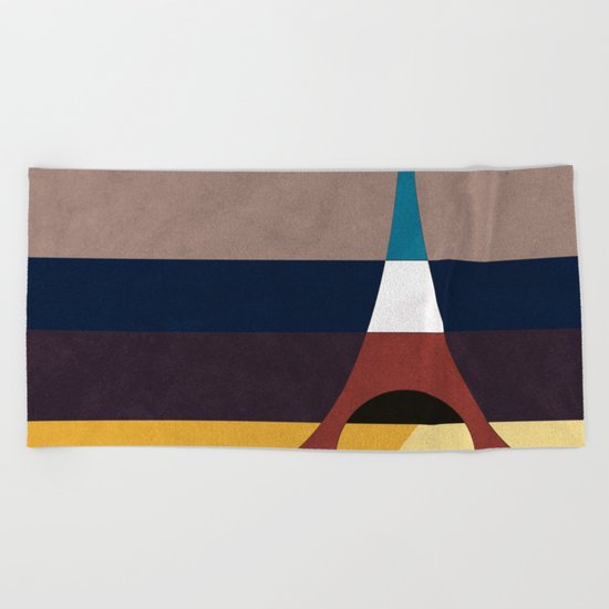 Paris, Eiffel Tower Beach Towel