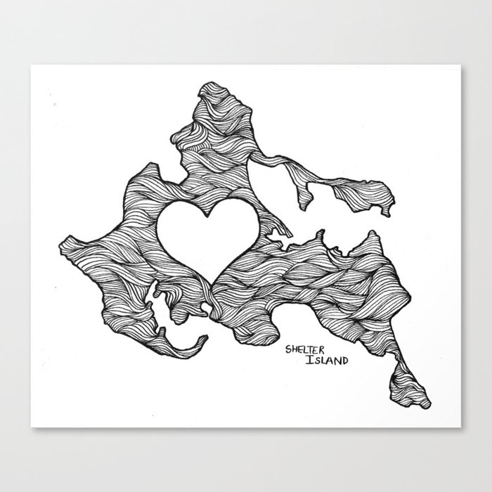 Shelter Island Love Canvas Print