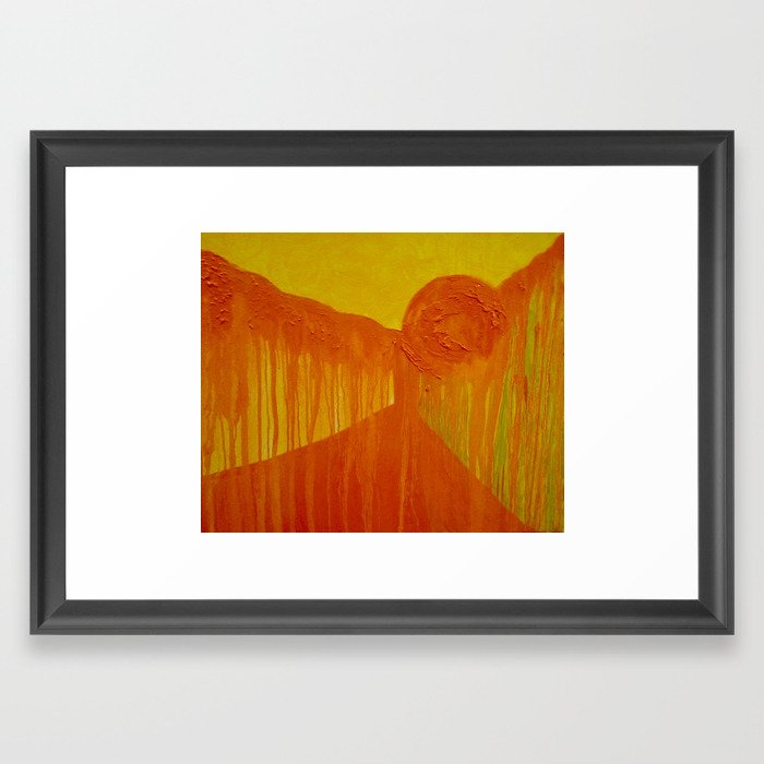 Sun on the Road Framed Art Print