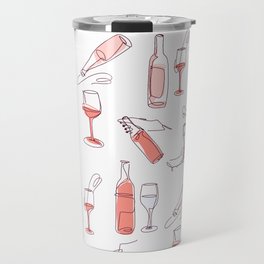 Wine lover alcohol pattern Travel Mug
