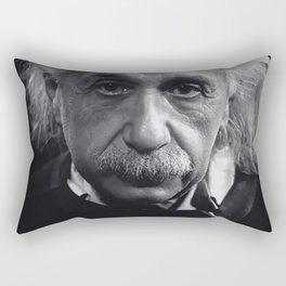 Albert Einstein Life is Too Short to Argue with Stupid People famous quote photograph / photography Rectangular Pillow