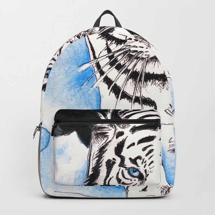 White tiger backpack 2025