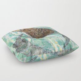 Two Otters Floor Pillow