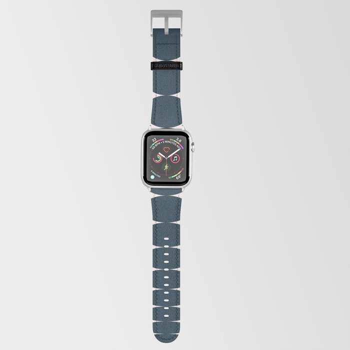 Retro Round Pattern - Dark Blue Apple Watch Band