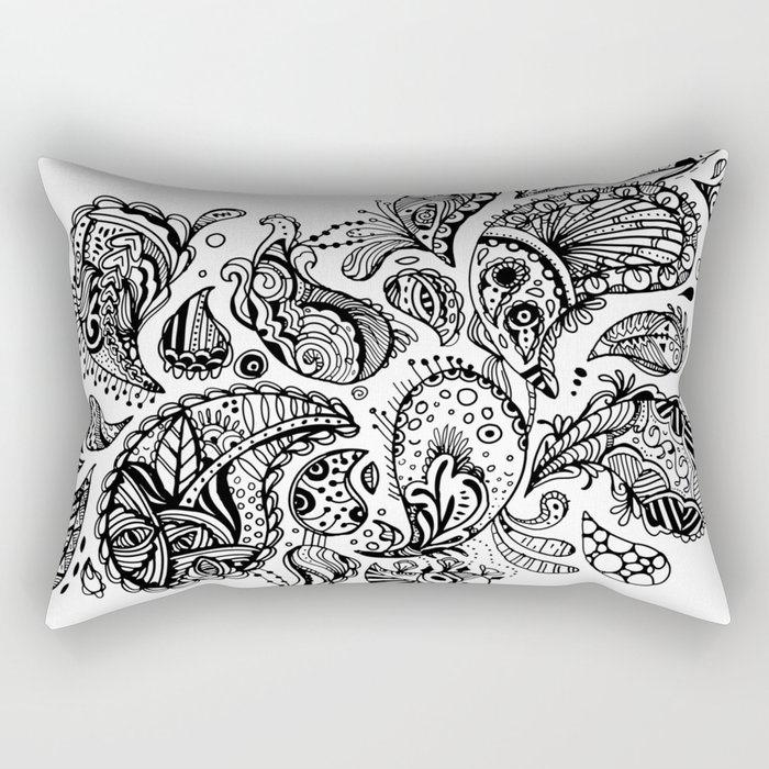 Extraterrestrial Paisley Rectangular Pillow