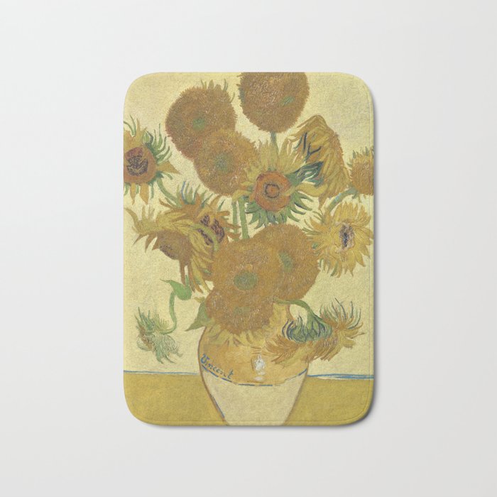 Sunflowers (1888) Bath Mat
