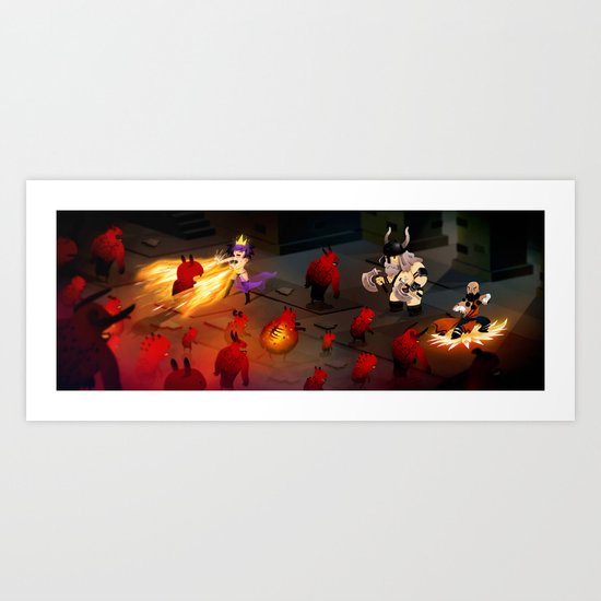 Cute Dungeon Crawling Art Print