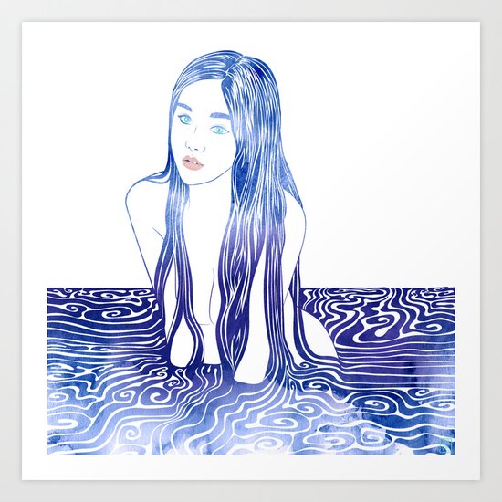 Water Nymph L Art Print