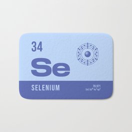 Periodic Element A - 34 Selenium Se Bath Mat | Graphicdesign, Proton, Selenium, Table, Periodictable, Bohrmodel, Science, Curated, Elements, Chemistry 