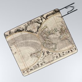 World maps - Mapa Mundi - Price, Charles, 1679?-1733, cartographer. Picnic Blanket