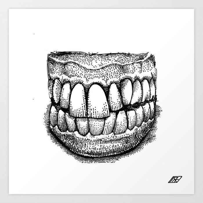 dentures drawing