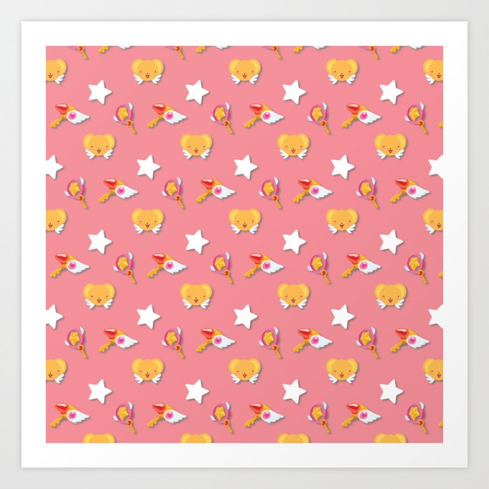 Cardcaptor Sakura Pattern Art Print