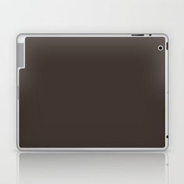 Dark Brown Solid Color Pairs Pantone Demitasse 19-0712 TCX Shades of Brown Hues Laptop Skin