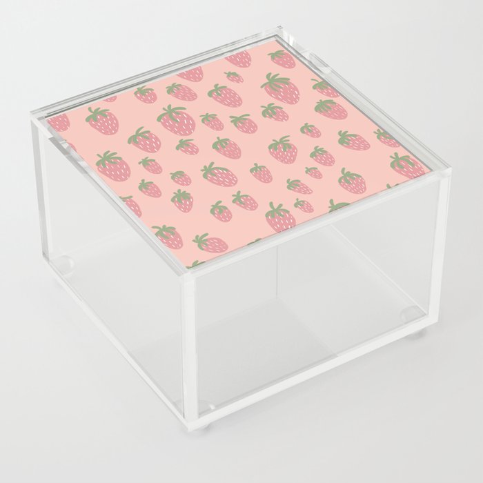 Strawberry Field (Pink) Acrylic Box
