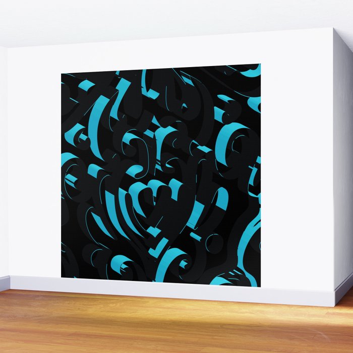 3d Abstract Ornamental Background Wall Mural By Uniqued Society6