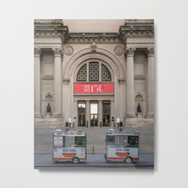 NY Met Museum Hot Dog Stand Metal Print | Eastcoast, Manhattan, Newjersey, Empirestate, Curated, America, Photo, Metmuseum, Nyc, Newyorker 