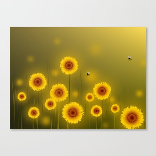 sunflower field Canvas Print