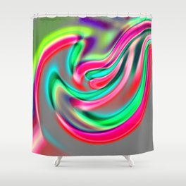 Candy Swirl Shower Curtain