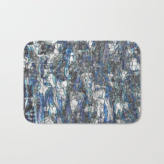 Abstract blue 2 Bath Mat