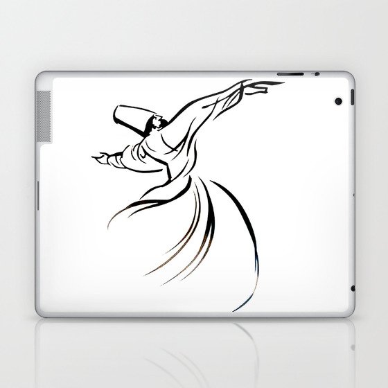 Sufi Meditation Whirling Dervish Laptop & iPad Skin