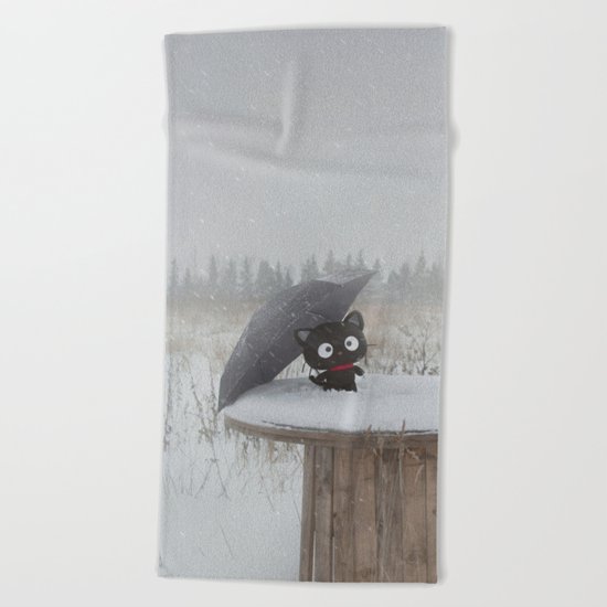 Winter Adventures Beach Towel