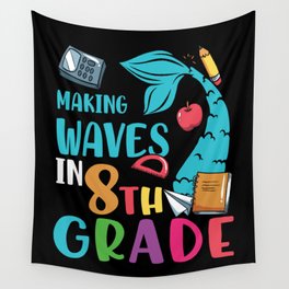 Making Waves In 8th Grade Mermaid Wall Tapestry