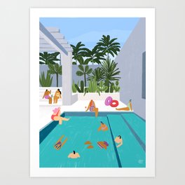 Pool oasis Art Print