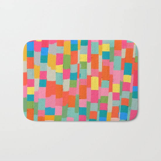 colorful patchwork 2 Bath Mat