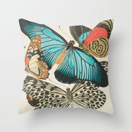 Butterfly Print by E.A. Seguy, 1925 #2 Throw Pillow