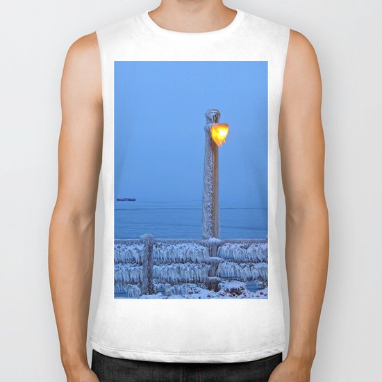 Frosted Light and Ship Biker Tank